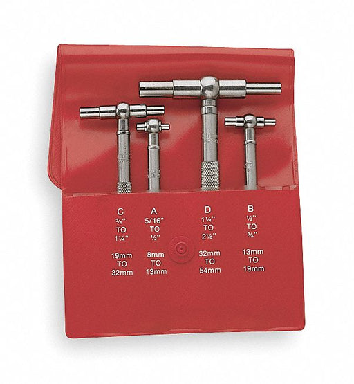 Telescoping Gauge Set Number of Pieces 4
