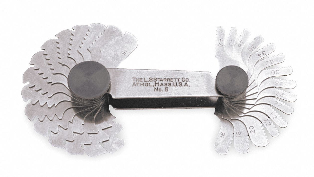 Thread Pitch Gauge Set Thread Ang 60 deg