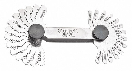 Thread Pitch Gauge Set Thread Ang 60 deg