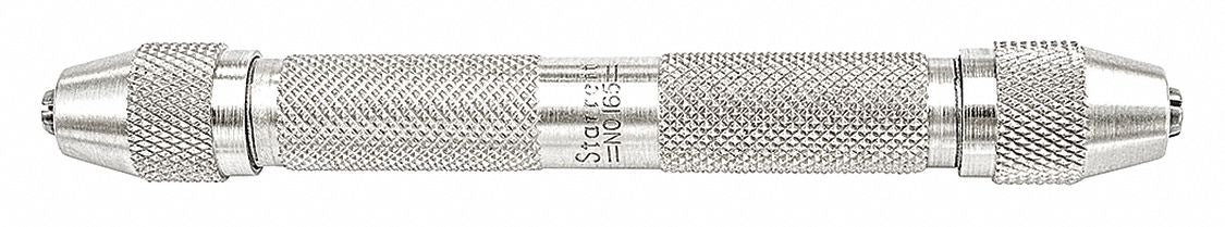 Double End Pin Vise 0-0.125 In Nickel