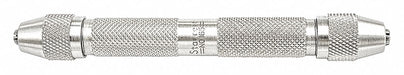 Double End Pin Vise 0-0.125 In Nickel