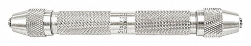 Double End Pin Vise 0-0.125 In Nickel