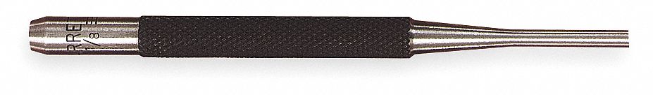 Drive Pin Punch 1/8 In Tip 4 In L