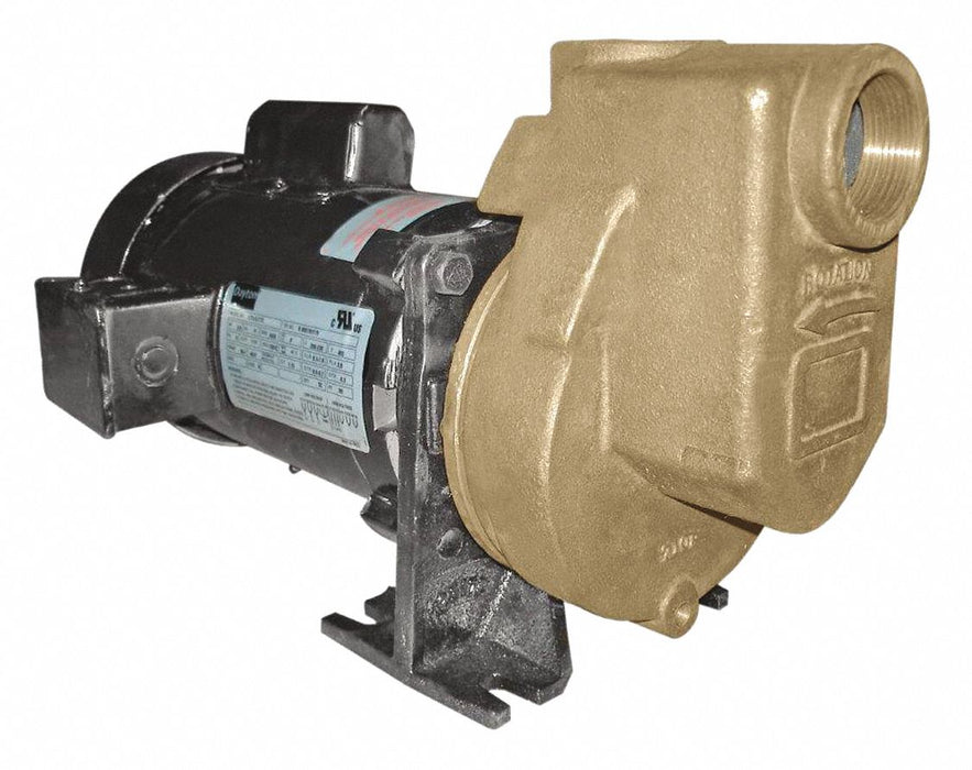 Self Priming Pump 1/2 HP Bronze