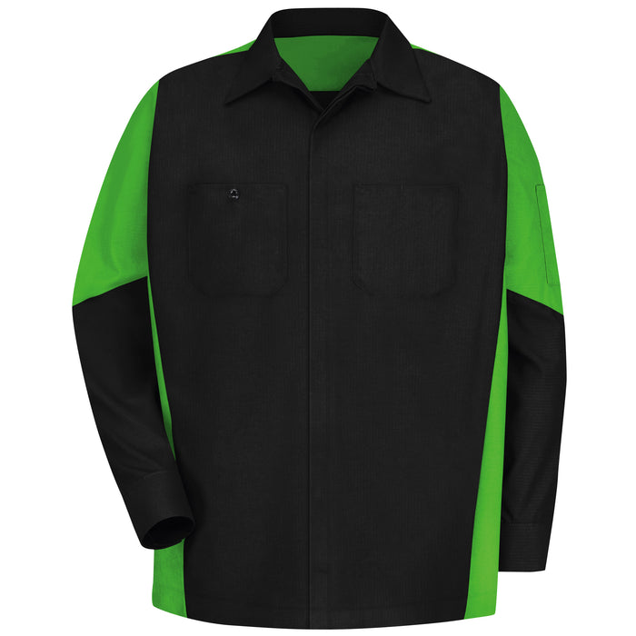 Men's Long Sleeve Two-Tone Crew Shirt