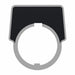 Legend Plate Silver/Black Half-Round