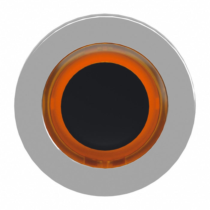 Flush Push Button Orange No Lamp 30mm