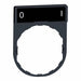 LegendPlate OI White/Blk/Red Rectangular