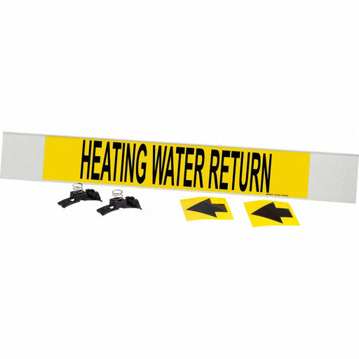 Pipe Mrkr Heating Watr Rtrn 4in H 24in W