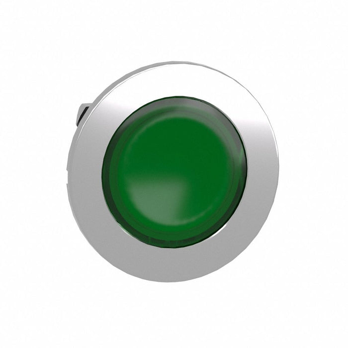 Flush Push Button Green No Lamp 30mm