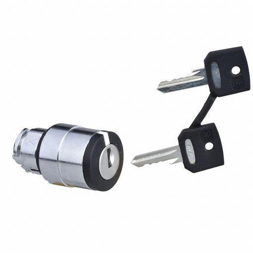 KeyedSelectorSwitch Black 3Pos 22mm