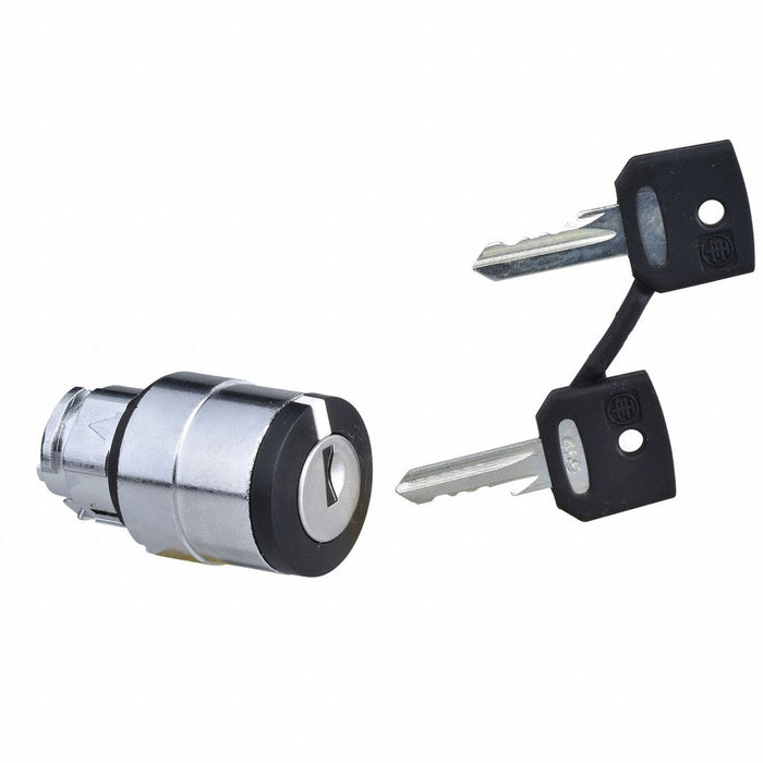 KeyedSelectorSwitch Black 3Pos 22mm