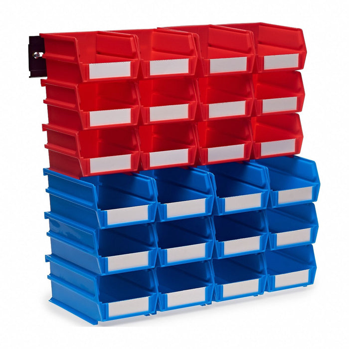 Storage Bin Red/Blue Plastic