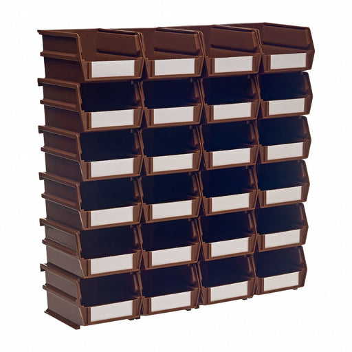 Storage Bin Brown Plastic