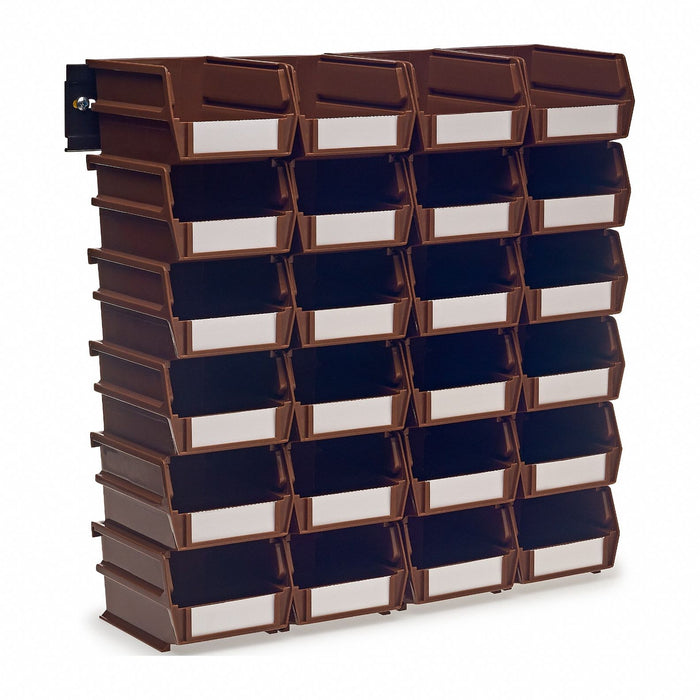 Storage Bin Brown Plastic
