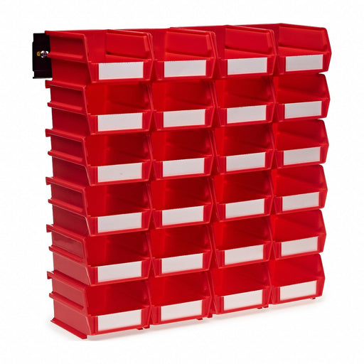 Storage Bin Red Plastic