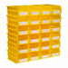 Storage Bin Yellow Plastic