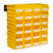Storage Bin Yellow Plastic