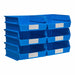 Storage Bin Blue Plastic