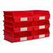 Storage Bin Red Plastic