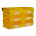 Storage Bin Yellow Plastic