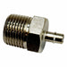 Straight Brass MNPT 1/8  Tube 3/16 