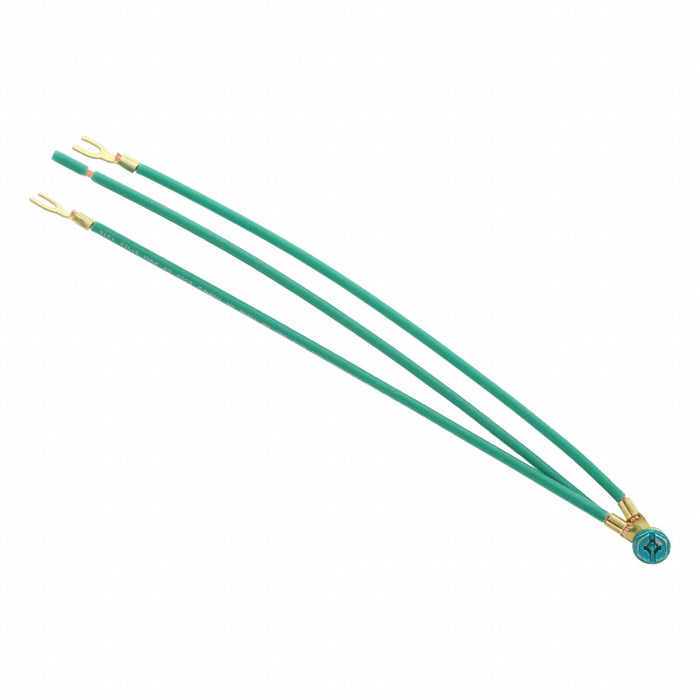 Grounding Tail 3Wire PT 2Fork Green Pk25