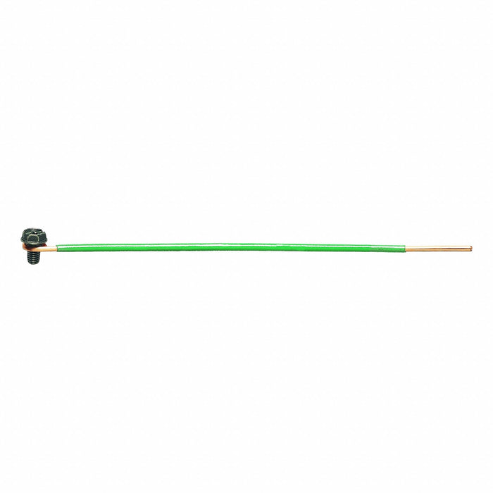 GroundingPigtail Steel Copper PVC 10inL