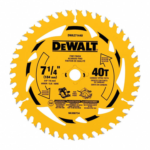Circular Saw Blade 7.25 in Dia PK10
