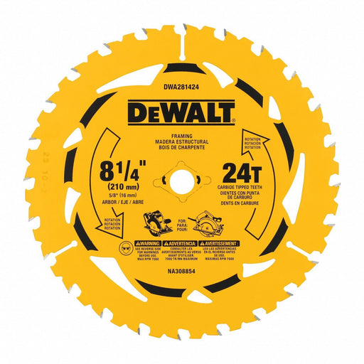 8-1/4IN 24T SINGLE BLADE