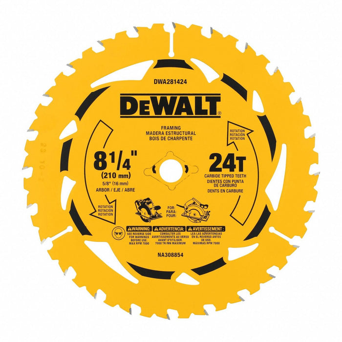 8-1/4IN 24T SINGLE BLADE