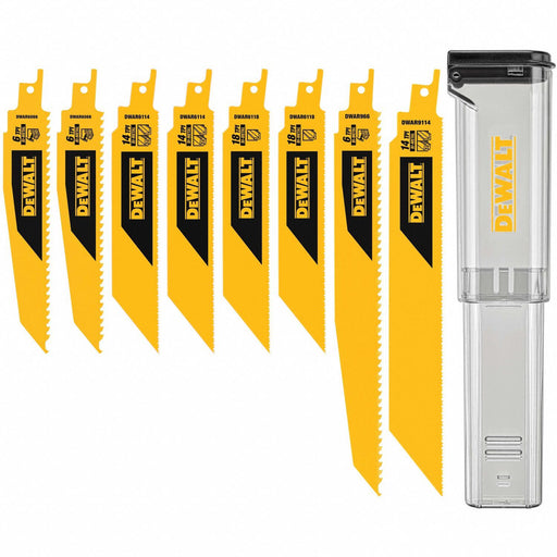 8PC RECIP BLADE KIT W/CASE