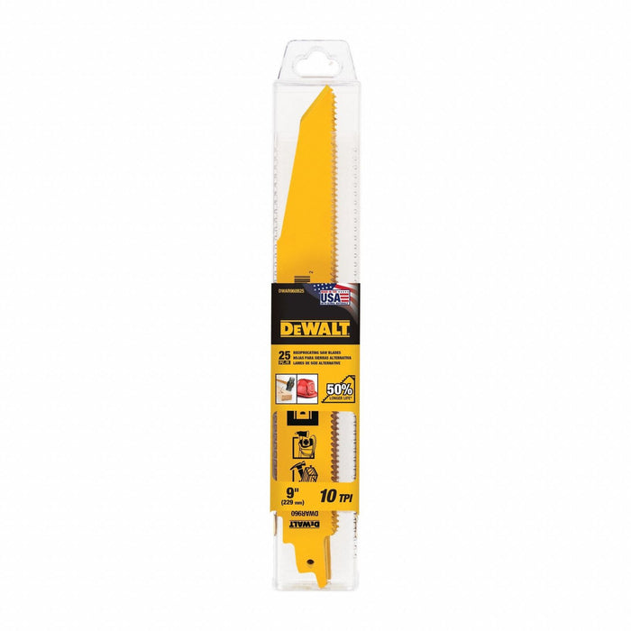 ReciproSawBlade L 9 TPI 10 PK25 Tapered