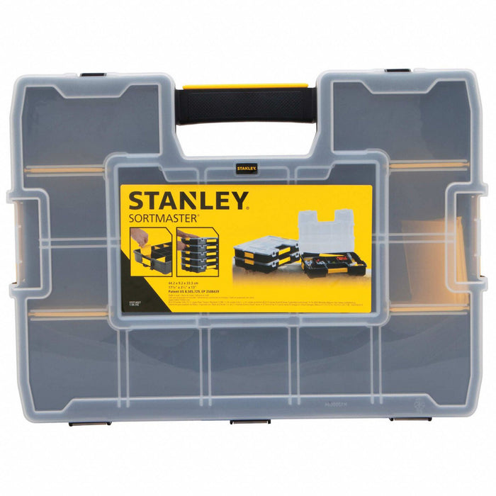 CmprtmntBox 13inW 16.75inL Black/Yellow