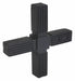 Square Tube Connector Four Way Flat