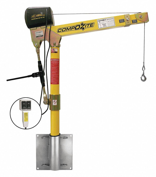 Davit Crane Kit 1200 lb 22 to 66in Reach