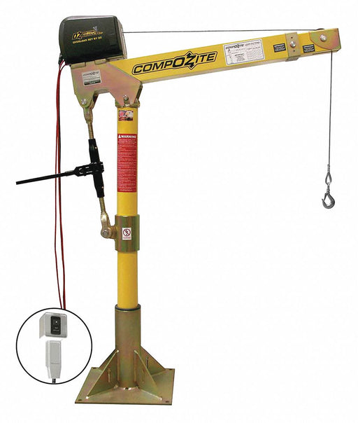 Davit Crane Kit 1200 lb 22 to 66in Reach