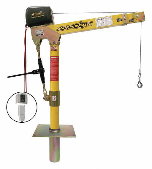 Davit Crane Kit 1200 lb 22 to 66in Reach