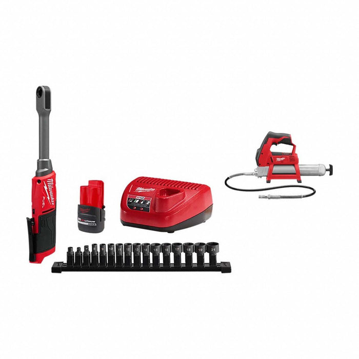 M12 FUEL Box Ratchet Kit+ M12 Grease Gun