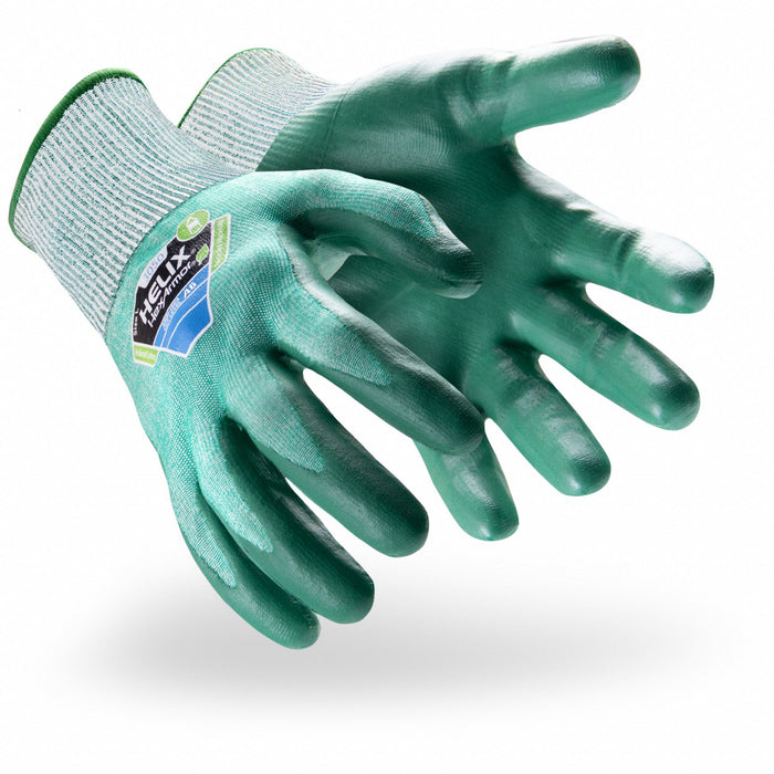 Coated Gloves Green/White Size 2XL PR