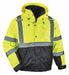 Hi Vis Bomber Jacket 3-in-1 Lime L