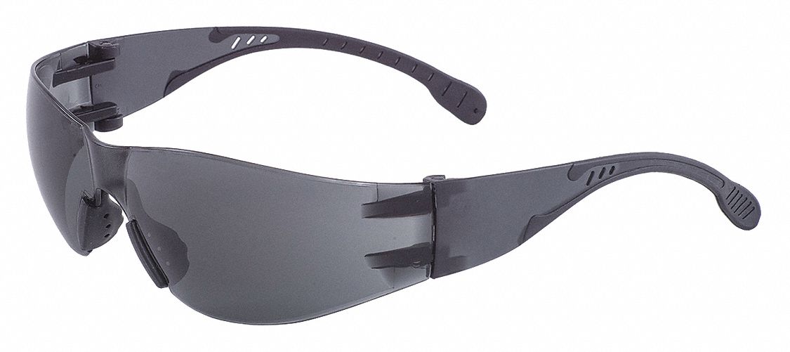 Safety Glasses Gray Black temples
