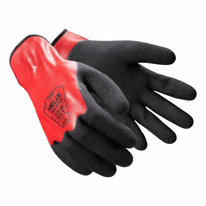 Safety Gloves M Black Glove Coating PR