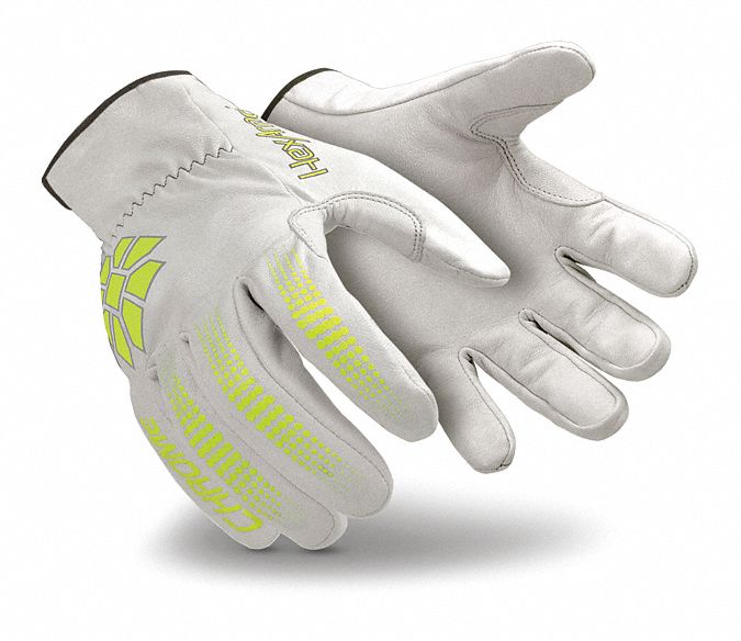Leather Gloves Gray S PR