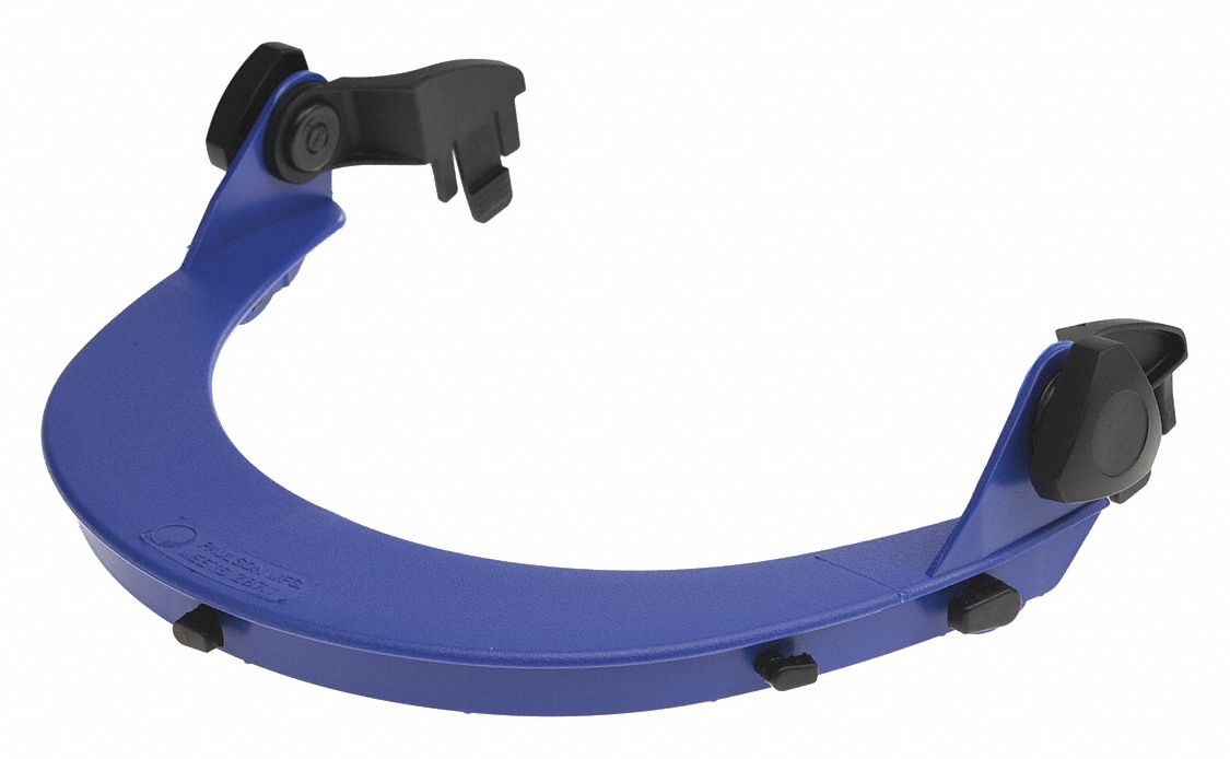 Cap Bracket Slotted Nylon Blue