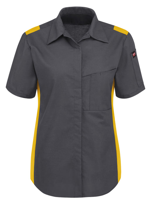 Women's Short Sleeve Performance Plus Shop Shirt with OilBlok Technology