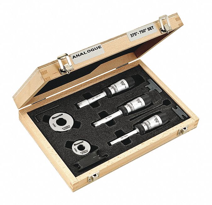 Micrometer Inside Set 3/8-3/4IN Range