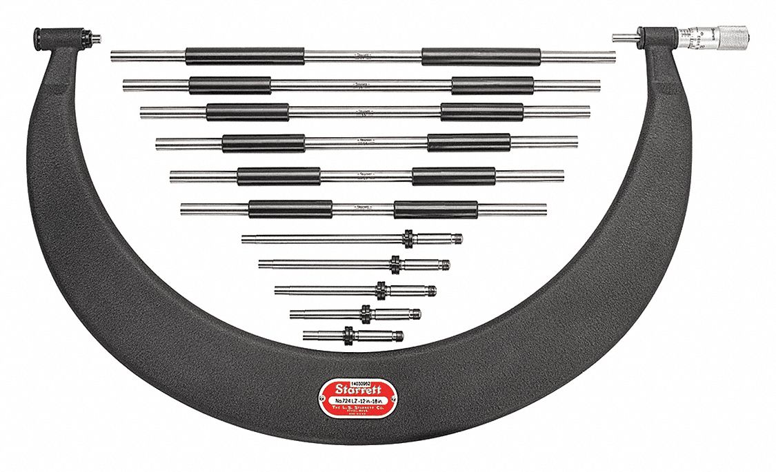 Micrometer Set Plain 12 to 18 Range