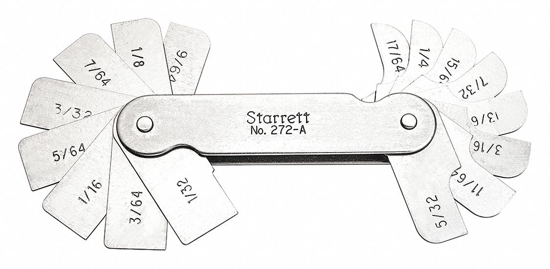 Radius Gauge Set Accuracy +/- .002 