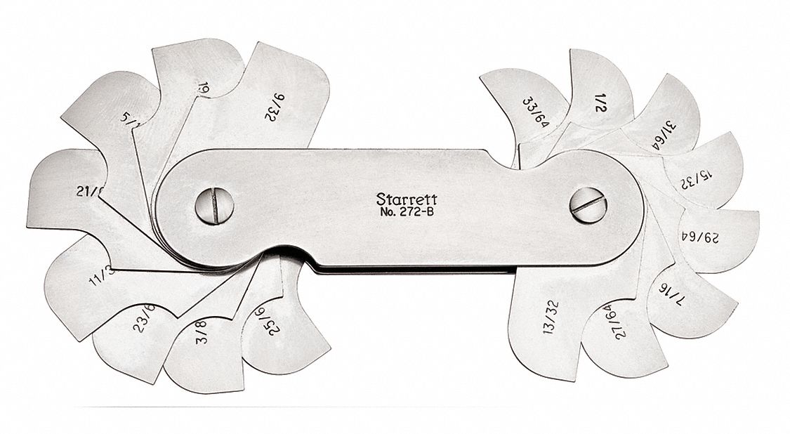 Radius Gauge Set Accuracy +/- .002 